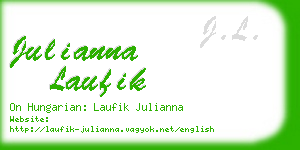 julianna laufik business card